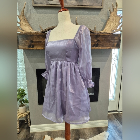 THIRTY THIRTY Dress Size SmallElegant Lavender Kids Dress - Picture 3 of 6